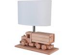Möbelix , Naturfarben, Weiß , Holz, Holzwerkstoff , Auto , 14x27x32 cm , Beleuchtung, Innenleuchten, Tischlampen, Kinderzimmer Tischleuchten