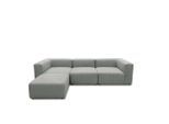 Mid.you , Hellgrau , Textil , Uni , seitenverkehrt montierbar, L-Form, einzeln stellbar , 301x193 cm , Made in EU, FSC MIX , erweiterbar, planbar, Rücken echt, Armteil links, Armteil rechts , Wohnzimmer, Sofas & Couches, Wohnlandschaften, Ecksofas