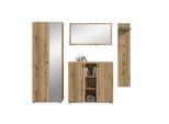 Mid.you , Eichefarben , Holzwerkstoff , Holzoptik , 237x192x37 cm , FSC MIX , stehend ,