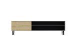 Livetastic , Anthrazit, Eichefarben , Holzwerkstoff , 160x47x37.4 cm ,