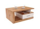 Möbelix , Weiß, Eichefarben , Holzwerkstoff , 2 Schublade(n) Schubladen , rechteckig , 110x45x67 cm ,