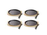 Echtwerk , Schwarz , Metall , 0,25 l , oval , 18x2x28 cm , kratzfest ,