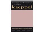 Spannbettlaken KAEPPEL "Spannbettlaken Biber", rot (rosenholz), L:200cm, Biber, Obermaterial: 100% Baumwolle, Bettlaken, Spannbettlaken, 100% Baumwolle, kuschelig weich ideal für Winter