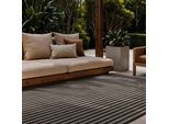 Teppich TED BAKER "Linley, Wendeteppich", schwarz weiß, B:200cm H:8mm L:300cm, Polypropylen, Teppiche, Teppich, Designteppich, Wetterfest, Pflegeleicht, Modern, Wohnzimmer, Terrasse