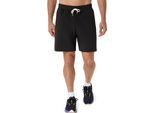 Trainingsshorts ASICS "HERITAGE 7IN SHORT", Herren, Gr. M, N-Gr, performance schwarz, Obermaterial: 65% Baumwolle, 28% Polyester, 7% Elasthan, Hosen