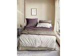 Bettwäsche IRISETTE "Wave 8563", lila (beere), B/L: 140cm x 200cm, 1 Stk., 1 Stk., Mako-Satin, B/L: 90cm x 70cm, 2 Stk., Mako-Satin, Obermaterial: 100% Baumwolle, Bettwäsche, Bettwäsche, anschmiegsam und atmungsaktiv
