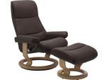 Relaxsessel STRESSLESS "View", braun (chocolate paloma), B:78cm H:105cm T:78cm, Leder BATICK: BATICK ist ein leicht korrigiertes, durchgefärbtes und genarbtes Möbelleder, bei dem die meisten Unebenheiten und Spuren in der Regel entfernt wurden.;Leder PALOMA: PALOMA ist ein durchgefärbtes Semianilin-Möbelleder mit natürlicher Narbung.;ROHLEDER Stoff Q2 FARON: Ein fester zuverlässiger Bouclé mit ein