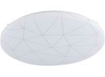 EGLO Deckenleuchte "RENDE Deckenlampe, Stahl und Kunststoff, IP20, Wohnzimmerlampe, Lampe", weiß, Ø 38cm H: 6cm, 1 Stk., Leuchten, Deckenleuchte, H6,0 x Ø38 cm, weiss, 19,5W inkl., Deckenleuchte