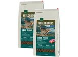 REAL NATURE WILDERNESS Trockenfutter Katze, Adult, Dark Fjord, Rothirsch, Wildschwein & Geflügel 2x7 kg