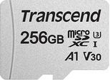 TRANSCEND Speicherkarte "microSDXC 300S 256 GB", silber (silberfarben), 256 GB, Speicherkarten