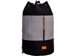 Wäschesack KARUP DESIGN "Roadie", schwarz (schwarz, grau), B:35cm H:60cm T:35cm, Wäschesammler