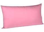 Kissenbezug FLEURESSE "Colours Mako Satin, 100% Baumwolle, mit Reißverschluss", pink, B:40cm L:80cm, Mako-Satin, Mako-Satin, Kissenbezüge, Kissenbezug, Mako Satin, glänzend, glatt, Premium Qualität