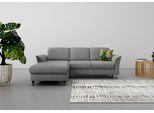 Ecksofa SIT & MORE "Maggiore L-Form", grau, B:258cm T:173cm, 98% Polyester, 2% Polyamid, Sofas, Ecksofa, wahlweise mit Kopfteilverstellung, Bettfunktion und Bettkasten