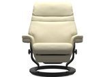 Relaxsessel STRESSLESS "Sunrise", beige (vanilla paloma), B:88cm H:103cm T:78cm, Leder BATICK: BATICK ist ein leicht korrigiertes, durchgefärbtes und genarbtes Möbelleder, bei dem die meisten Unebenheiten und Spuren in der Regel entfernt wurden.;Leder PALOMA: PALOMA ist ein durchgefärbtes Semianilin-Möbelleder mit natürlicher Narbung.;ROHLEDER Stoff Q2 FARON: Ein fester zuverlässiger Bouclé mit ei