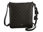 Schultertasche JOOP "flora 1.0 dia shoulderbag mvz1", Mädchen, Gr. B/H/T: 24cm x 26cm x 3cm, schwarzbraun, Lederimitat, gemustert, Taschen Schultertasche, Damen Umhängetasche mit verstellbarem Schulterriemen