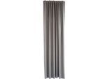 Vorhang HOMING "RE-Allen" Gr. 1, grau (kieselgrau), B:140cm H:245cm, Polyester, Gardinen, Fertigschal RE-Allen