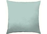 Kissenbezug KAEPPEL "Uni Mako-Satin, 100% Baumwolle", grün (mint), B:80cm L:80cm, Baumwolle, Obermaterial: 100% Baumwolle, Kissenbezüge, Kissenbezug, Kissenhülle in vielen schönen Farbtönen mit Reißverschluss