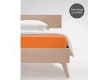 Spannbettlaken FLEURESSE "Comfort", orange, B:200cm, Jersey-Elasthan, Obermaterial: 96% Baumwolle, 4% Elasthan (LYCRA), Bettlaken, Spannbettlaken, langlebig & bügelfrei,Perfekte Passform durch POWER-STRETCH