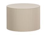 Livetastic Beistelltisch Sanne, Beige, Holzwerkstoff, rund, 60x40x60 cm, Wohnzimmer, Wohnzimmertische, Beistelltische