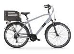 E-Bike MBM "Elektro-Citybike RHEA MAN 28 Zoll, grey", grau (beige), Elektrofahrräder, Herren, E-Bike