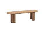 Mid.you Sitzbank, Eiche, Holz, Weide, furniert, 3-Sitzer, 160x45x40 cm, Esszimmer, Bänke, Sitzbänke