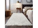 Hochflor-Teppich OTTO HOME "Banji", beige (creme), B:120cm H:37mm L:180cm, Polypropylen (PP), Teppiche, Uni Farben, weich und flauschig, auch als Läufer & in rund erhältlich