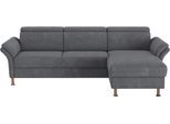 Ecksofa HOME AFFAIRE "Calypso L-Form", grau (anthrazit), B:260cm H:85cm T:172cm, 100% Polyester, Sofas, Ecksofa, mit motorischen Funktionen im Sofa und Recamiere