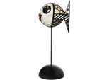Sammelfigur GOEBEL "Figur Romero Britto - Golden Deeply in Love 2", bunt (goldfarben), B:10cm H:28cm T:11cm, Porzellan, Dekofiguren, Sammelfigur