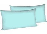 Kissenbezüge FLEURESSE "Colours", blau, B:40cm L:80cm, Interlock-Jersey, Obermaterial: 100% Baumwolle, Kissenbezüge, edler, bügelfreier Interlock-Jersey aus 100% Baumwolle