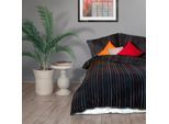 Bettwäsche FLEURESSE "Bed Art S", bunt, B/L: 200cm x 200cm, 1 Stk., 1 Stk., Mako-Satin, B/L: 80cm x 80cm & 80cm x 80cm, 3 Stk., Mako-Satin, Obermaterial: 100% Baumwolle, Bettwäsche, Bettwäsche, Mako Satin 100% Baumwolle mit Reißverschluss