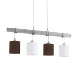 EGLO Pendelleuchte "TOWNSHEND 2", braun (weiß, braun), 4, Leuchten, Hängeleuchte, Hängelampe, Pendelleuchte