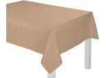 Tischdecke WIRTH "WIESSEE" Gr. 3, beige (natur), B:130cm L:190cm, Baumwolle, Leinen, Modal, Tischdecken, Tischdecke
