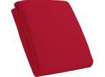 Spannbettlaken KUM "Mikrofaser-Fleece Spannbetttuch", rot (bordeaux), L:200cm, Microfaser-Fleece, Obermaterial: 100% Polyester, Bettlaken, Spannbettlaken, bis ca. 25 cm Matratzenhöhe, weich & kuschelig