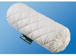 Nackenrolle FAN "Heidi", weiß, B:40cm L:15cm, Baumwolle, Wolle, Zirbenholzspäne, Funktionskissen, Nackenrolle, Zirbe kann beruhigend und entspannend wirken