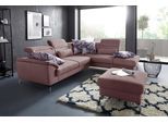 Ecksofa SIT & MORE "Percy L-Form", lila (flieder), B:270cm T:235cm, Sofas, Ecksofa, 12 cm Fußhöhe, Sitztiefenverstellung, wahlweise in 2 Fußfarben