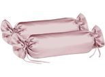 Kissenbezüge FLEURESSE "Colours", rosa (dunkel rosa), B:40cm L:15cm, Interlock-Jersey, Obermaterial: 100% Baumwolle, Kissenbezüge, edler, bügelfreier Interlock-Jersey aus 100% Baumwolle