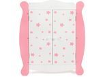 Puppenkleiderschrank CHIC2000 "Stars Pink", pink (stars pink), Puppenmöbel, KinderB:46cm H:59cm T:46cm, MDF, B:46cm H:59cm T:46cm