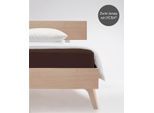 Spannbettlaken FLEURESSE "Comfort", braun (dunkelbraun), B:200cm, Jersey-Elasthan, Obermaterial: 96% Baumwolle, 4% Elasthan (LYCRA), Bettlaken, Spannbettlaken, langlebig & bügelfrei,Perfekte Passform durch POWER-STRETCH