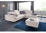 Ecksofa SIT & MORE "Percy L-Form", beige (linen), B:270cm T:235cm, Sofas, Ecksofa, 12 cm Fußhöhe, Sitztiefenverstellung, wahlweise in 2 Fußfarben
