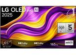 LG OLED-Fernseher "OLED65G57LW", Energieeffizienz: E (A-G), schwarz (silber, schwarz), 65 ″, Fernseher