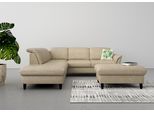 Ecksofa SIT & MORE "Maggiore L-Form", beige, B:261cm T:224cm, 100% Polyester, Sofas, Ecksofa, wahlweise mit Kopfteilverstellung, Bettfunktion und Stauraum