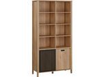 Mehrzweckregal FORTE "Jytana Jugendzimmer", braun (mauvella eiche), B:103,4cm H:200,3cm T:40,3cm, Holzwerkstoff, Regale, Mehrzweckregal, B/H/T 103,4/200,3/40,3 cm