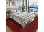 Hochflor-Teppich OTTO HOME "Banji", rot (weinrot), B:80cm H:37mm L:200cm, Polypropylen (PP), Teppiche, Uni Farben, weich und flauschig, auch als Läufer & in rund erhältlich