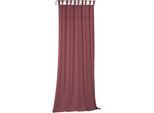 Vorhang WIRTH "Wiessee" Gr. 3, rosa, B:150cm H:175cm, Jacquard, Baumwolle, Leinen, Modal, Gardinen, Vorhang