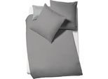 Bettwäsche FLEURESSE "Lech 3089", grau (grafit), B/L: 200cm x 220cm, 1 Stk., 2 Stk., Flanell, B/L: 80cm x 80cm & 80cm x 80cm, 3 Stk., Flanell, Obermaterial: 100% Baumwolle, Bettwäsche, Bettwäsche, Edelflanell, Baumwolle, in Gr. 135x200, 155x220, 200x200cm