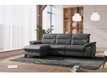 Ecksofa SIT & MORE "Astoria L-Form", grau (dunkelgrau), B:260cm H:91cm T:175cm, 100% Polyester, Sofas, Ecksofa, wahlweise mit motorischer Relaxfunktion