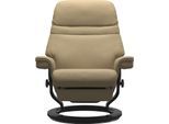 Relaxsessel STRESSLESS "Sunrise", beige (sand paloma), B:79cm H:103cm T:78cm, Leder BATICK: BATICK ist ein leicht korrigiertes, durchgefärbtes und genarbtes Möbelleder, bei dem die meisten Unebenheiten und Spuren in der Regel entfernt wurden.;Leder PALOMA: PALOMA ist ein durchgefärbtes Semianilin-Möbelleder mit natürlicher Narbung.;ROHLEDER Stoff Q2 FARON: Ein fester zuverlässiger Bouclé mit einem
