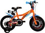 Kinderfahrrad DINO BIKES "Hot Wheels 16" Kinderfahrrad 4-7 Jahre" Gr. 30, orange, Fahrräder, Kinder, 16 Zoll (40,64cm) hinten: 14 Zoll (35,56cm)