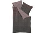 Wendebettwäsche KAEPPEL "Vertigo", rot (burgund), B/L: 155cm x 220cm, 1 Stk., 1 Stk., Mako-Satin, B/L: 80cm x 80cm, 2 Stk., Mako-Satin, Obermaterial: 100% Baumwolle, Bettwäsche, Wendebettwäsche