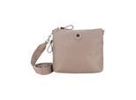 Schultertasche JOOP JEANS "giocoso 1.0 letizia shoulderbag mhz", Mädchen, Gr. B/H/T: 25cm x 23cm x 6,5cm, taupe, Textil, Taschen Schultertasche, Damen Handtasche, Shoulder Bag mit Logoemblem